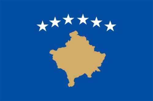 Kosovo ab 2008 Flagge 90x150 cm