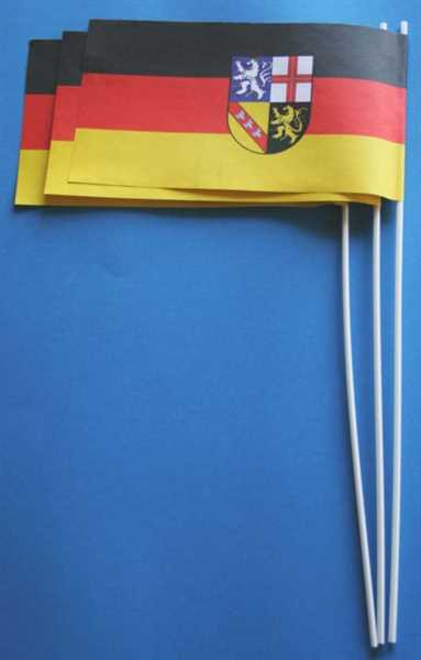 Saarland Papierflagge VPE 50 Stück Abverkauf