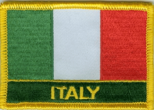 Italien Aufnäher / Patch mit Schrift