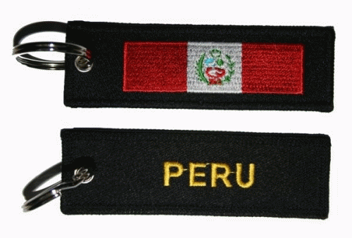 Peru mit Wappen Schlüsselanhänger