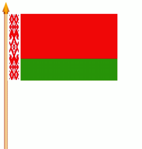 Weißrussland Stockflagge 30x45 cm