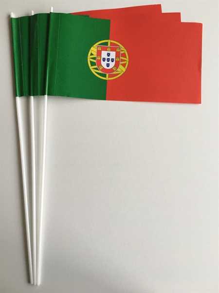 Portugal Papierflagge VPE 50 Stück Abverkauf