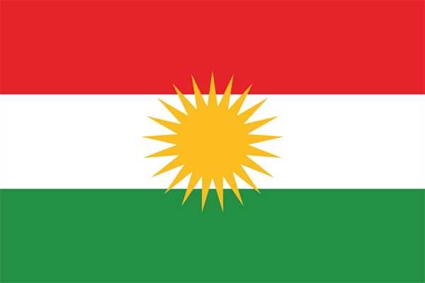 Kurdistan Flagge 90x150 cm