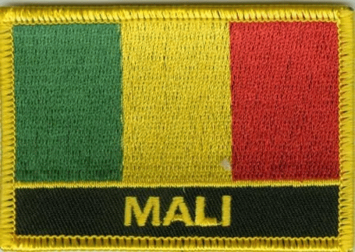 Mali Aufnäher / Patch mit Schrift