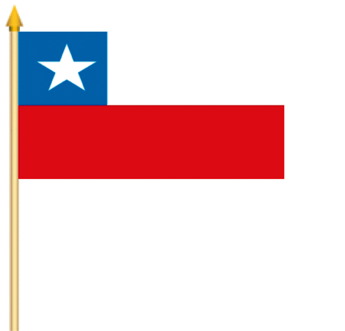 Chile Stockflagge 30x45 cm ( Digitaldruck )