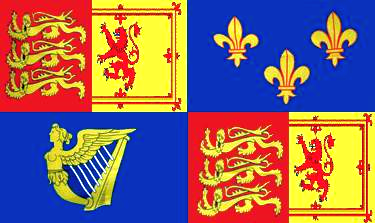 Royal Banner 1707-14 Flagge Queen Anne 90x150 cm