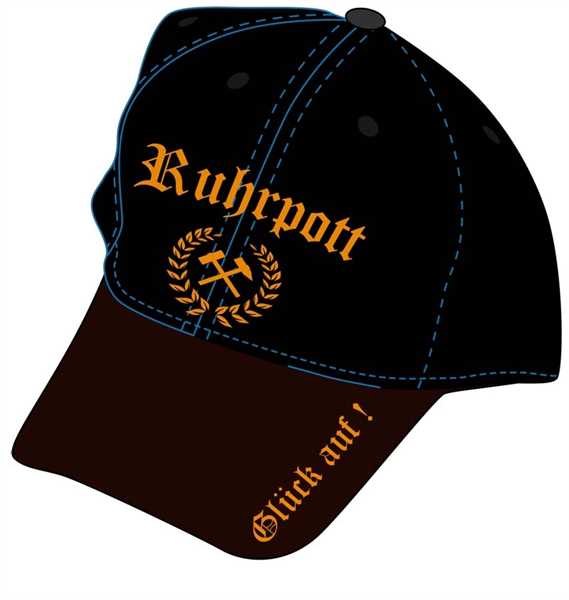 Ruhrpott Glück auf orange Baseballcap