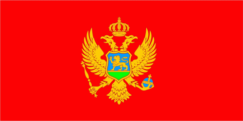 Montenegro Flagge 90x150 cm