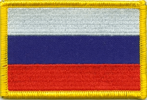 Russland kleine Aufnäher / Patch 4x6 cm