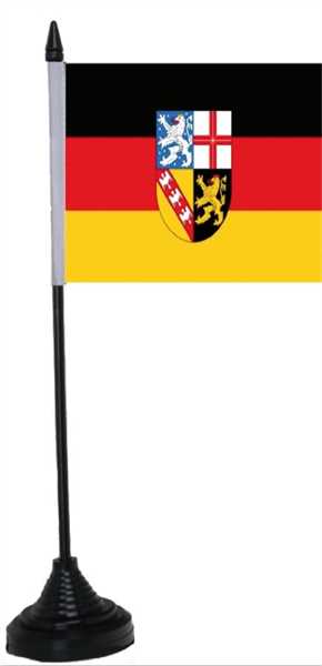 Saarland Tischflagge 10x15 cm