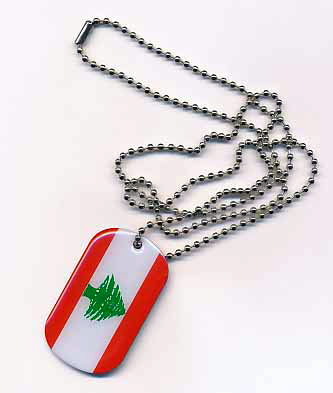 Libanon Dog Tag 30x50 mm (Erkennungsmarke)