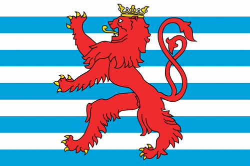 Luxemburg mit Wappen Flagge 90x150 cm