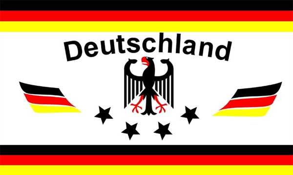 Deutschland 1 4 Sterne Flagge 90x150 cm