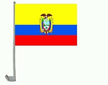 Ecuador Autoflagge 30x45 cm