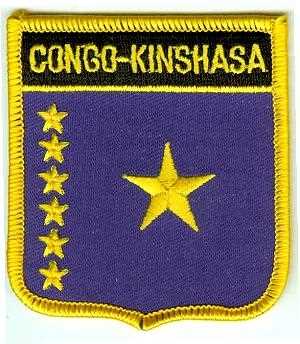 Kongo Kinshasa Wappenaufnäher / Patch