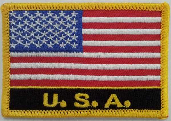 USA Aufnäher / Patch mit Schrift