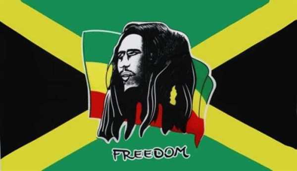 Bob Marley / Freedom Flagge 90x150 cm