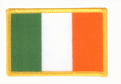 Irland kleine Aufnäher / Patch 4x6 cm