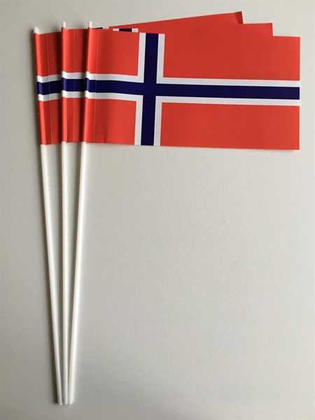 Norwegen Papierflagge VPE 50 Stück Abverkauf