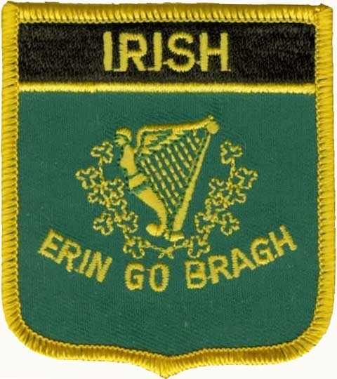 Erin Go Bragh (Irisch) Wappenaufnäher / Patch