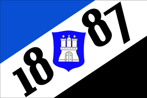 Hamburg 1887 Flagge 90x150 cm