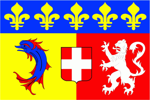 Rhone-Alpes Region Flagge 90x150 cm