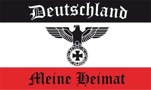 DR- Deutschland mit Adler Meine Heimat Flagge 150x250 cm