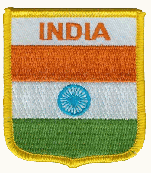 Indien Wappenaufnäher / Patch