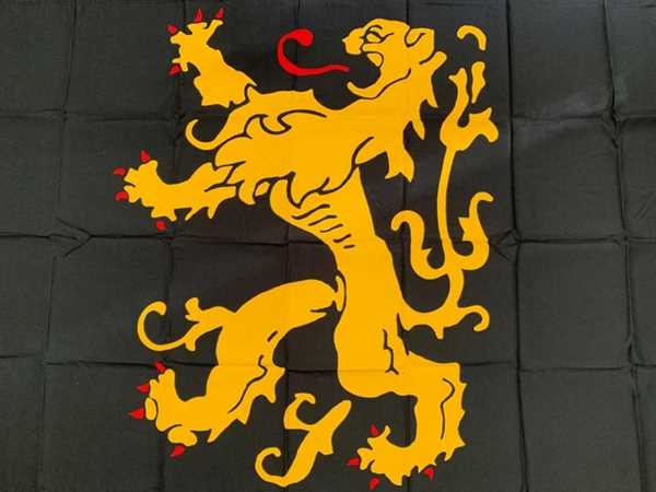 Flämisch-Brabant (Provinz)ohne Wappen im Löwen Flagge 90x150 cm,160 Dernier (G)A