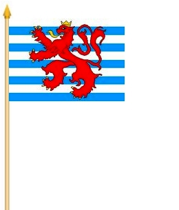 Luxemburg mit Wappen Stockflagge 30x45 cm