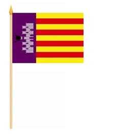 Mallorca Stockflagge 30x45 cm ( Digitaldruck )