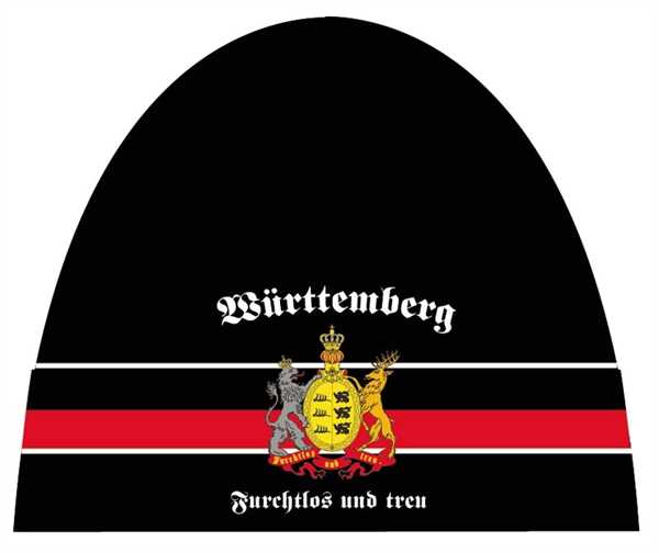 Königreich Württemberg Furchtlos und Treu mit Wappen Strickmütze