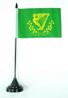 Erin Go Bragh Tischflagge 10x15 cm