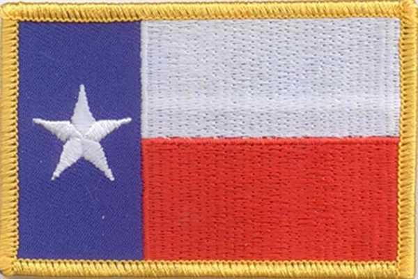 Texas kleine Aufnäher / Patch 4x6 cm