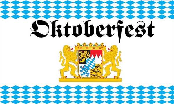 Oktoberfest Bayern mit Löwen Flagge 90x150 cm