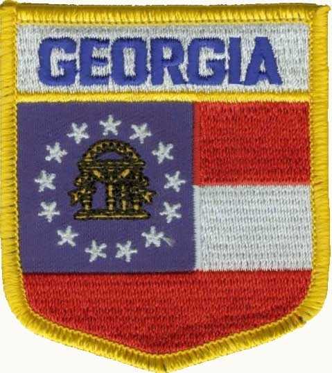 Georgia Wappenaufnäher / Patch