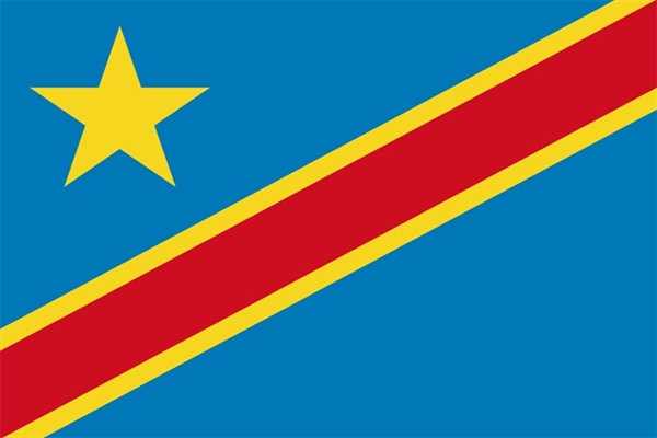 Kongo Demokratische Republik Flagge 60x90 cm