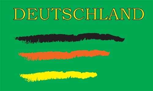 Deutschland 4 Hohlsaum/Tunnel Flagge 90x150 cm Abverkauf