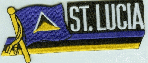 St. Lucia Sidekickaufnäher Patch