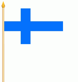 Finnland Stockflagge 30x45 cm (Digitaldruck )