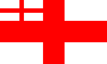 White Ensign 1702-07 Flagge 90x150 cm