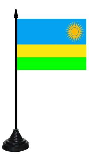 Ruanda Tischflagge 10x15 cm