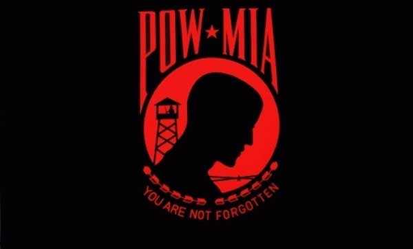 Pow Mia schwarz rot Flagge 90x150 cm