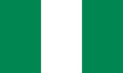 Nigeria Bootsflagge 30x45 cm