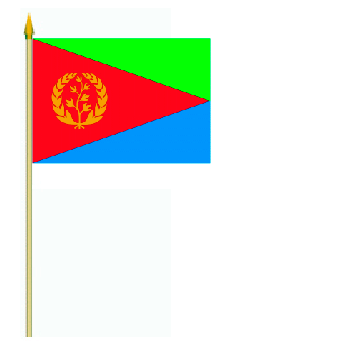 Eritrea Stockflagge 30x45 cm ( Digitaldruck )