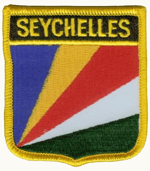 Seychellen Wappenaufnäher / Patch