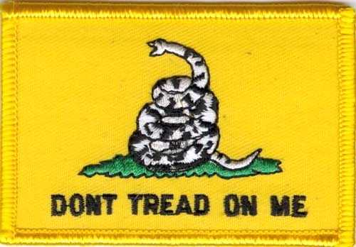 Gadsden Don't tread on me Aufnäher / Patch