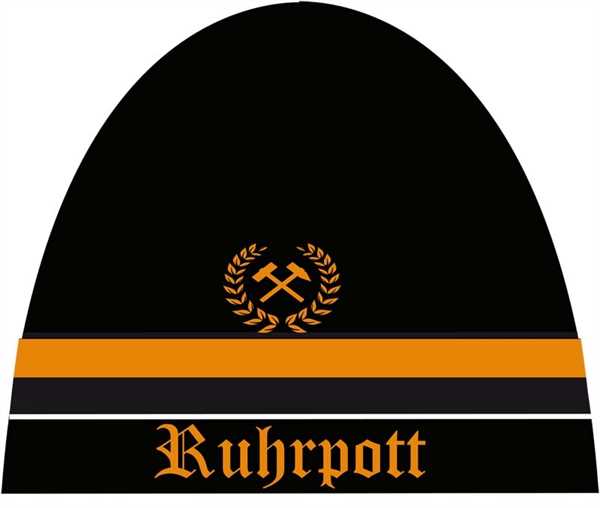 Ruhrpott orange Strickmütze