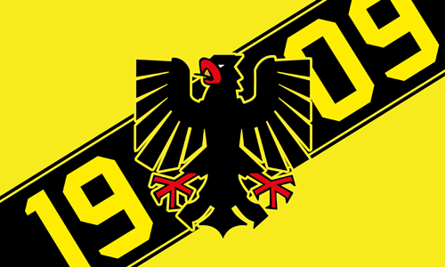 Dortmund 1909 quer Balken Flagge 90x150 cm (EH)