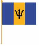 Barbados Stockflagge 30x45 cm ( Digitaldruck )